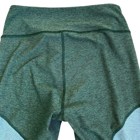 Outdoor Voices Tri Toned 7/8 Spring Leggings Green Teal Cream Activewear Running - Picture 13 of 15